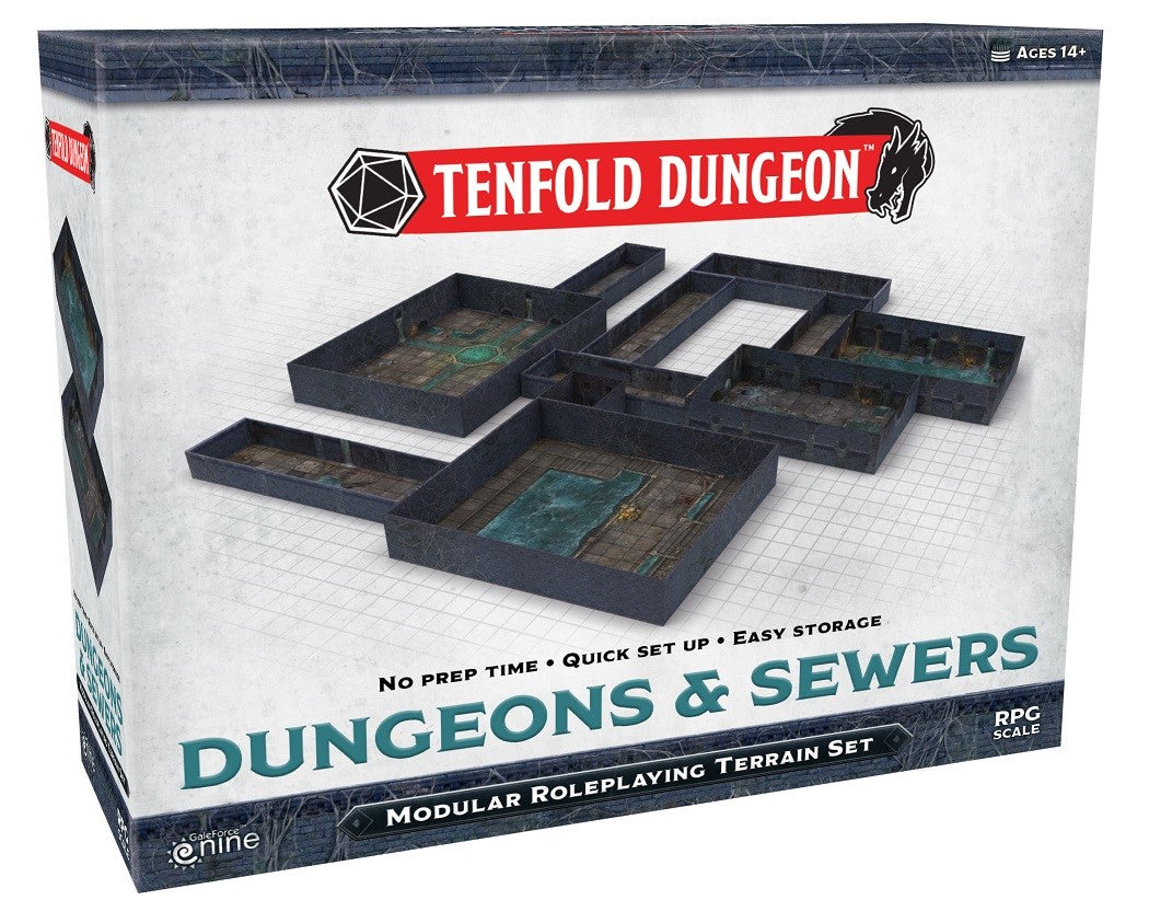 TENFOLD DUNGEON TERRAIN SET - DUNGEONS AND SEWERS