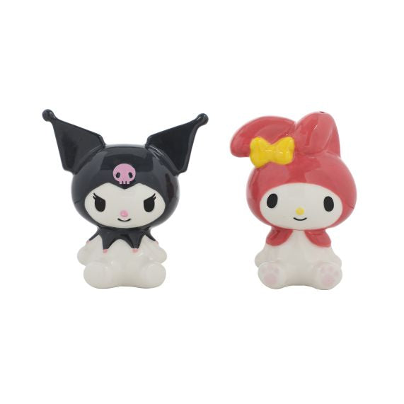 Kuromi and My Melody Sculpted Ceramic Salt and Pepper Set