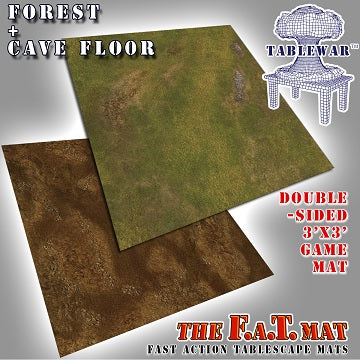 F.A.T. MATS: FOREST/CAVE FLOOR DOUBLE-SIDED 3X3