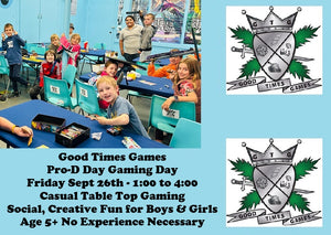 Pro-D Day Gaming Camp at Good Times (Fri Sept 26th)