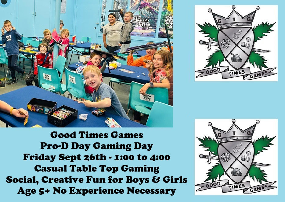 Pro-D Day Gaming Camp at Good Times (Fri Sept 26th)