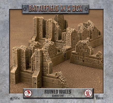 Battlefield in a Box - Ruined Walls - Sandstone