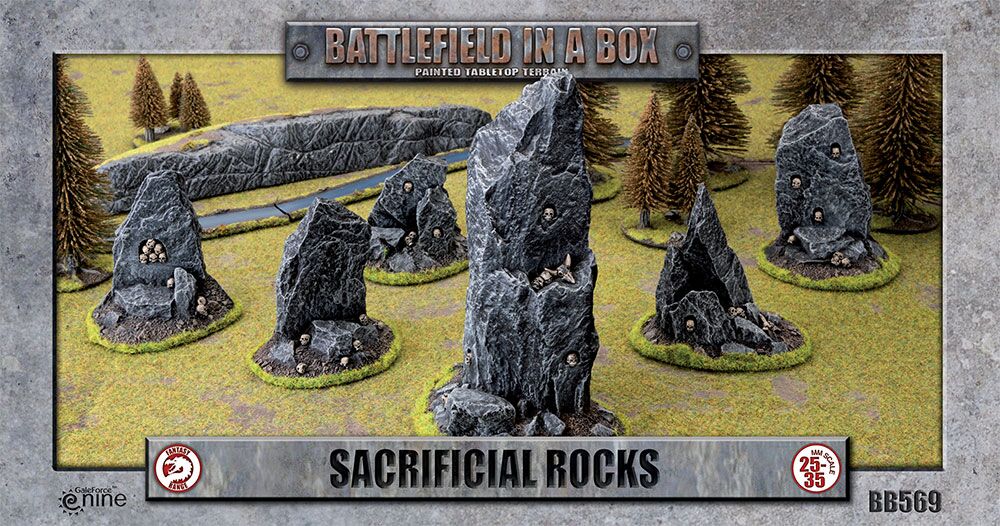 Battlefield in a Box - Sacrificial Rocks (6 Pieces)