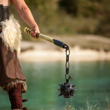 Load image into Gallery viewer, Flail - Lockard or Khonarr with Wooden Handle
