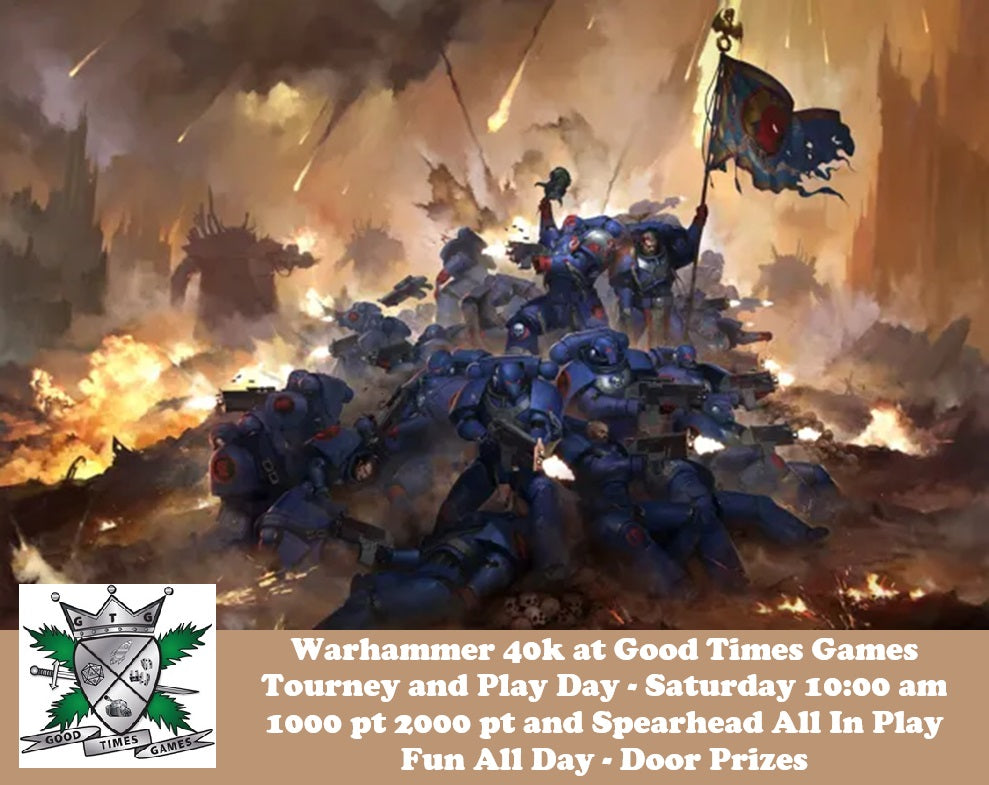 Warhammer 40k - Play Day and Learn to Play Sat Nov 15