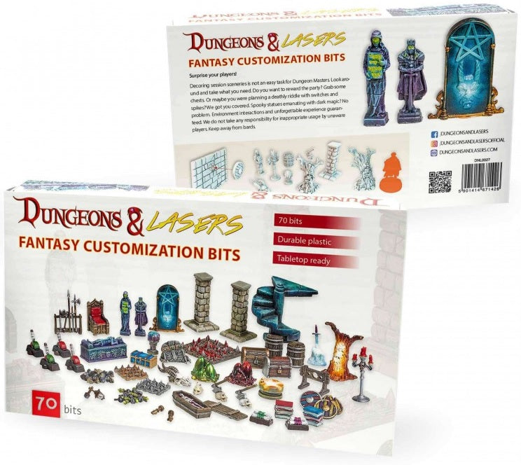 DUNGEONS AND LASERS FANTASY CUSTOMIZATION BITS