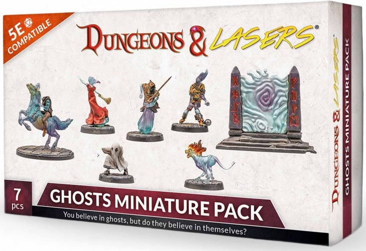 DUNGEONS AND LASERS GHOSTS MINI PACK CLEAR PLASTIC
