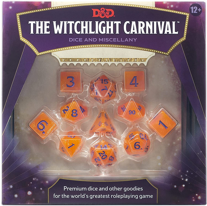 DND RPG WITCHLIGHT CARNIVAL DICE SET