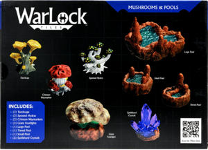 Warlock Tiles:  Caverns Accessory - Mushrooms and Pools